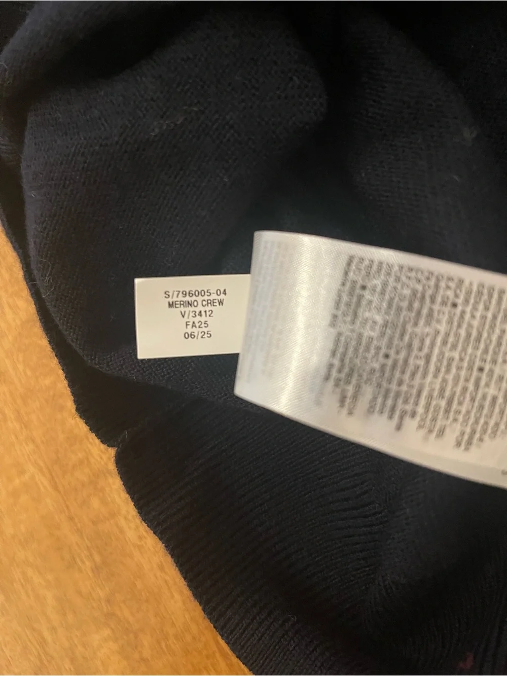 Banana Republic Men's Merino Wool Crewneck Sweater - Navy